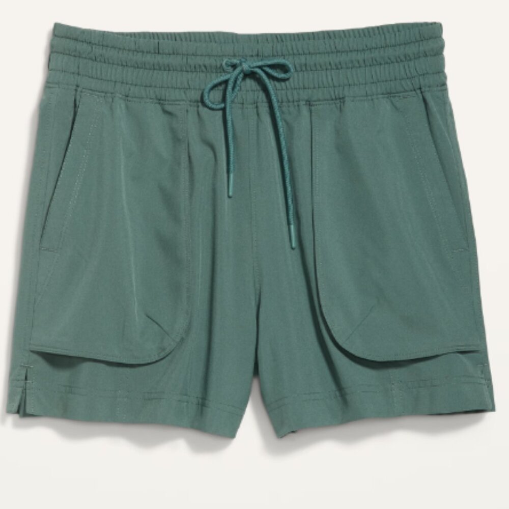 High-Waisted StretchTech Shorts -- 4-inch inseam